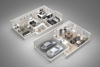 3 Bed w/ Den, 2.5 Bath 168 floor plan